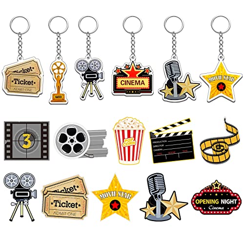 Taiyin 12 Stück Filmabend Partyzubehör Acryl Film Schlüsselanhänger jetzt zeigen Partyzubehör Kamera Schindeln Mikrofon Ticket Film Schlüsselanhänger Taiyin 12 Stück Filmabend Partyzubehör Acryl Film Schlüsselanhänger jetzt zeigen Partyzubehör Kamera Schindeln Mikrofon Ticket Film Schlüsselanhänger von Taiyin