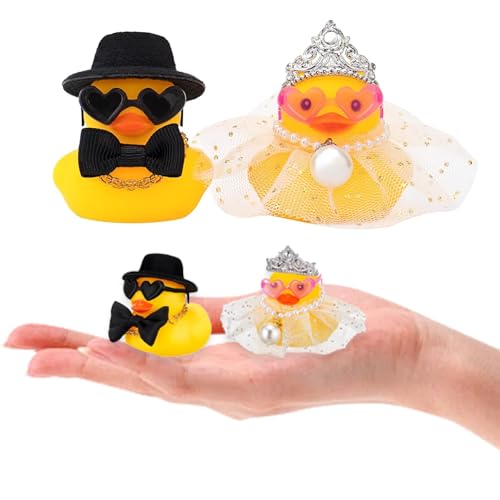 Taiyyi 2Stück Quietscheente für Hochzeiten, Quietscheenten Braut und Bräutigam,Auto Dekoration Hochzeit, Brautpaar Figur, Souvenir, Hochzeitswünsche Taiyyi 2Stück Quietscheente für Hochzeiten, Quietscheenten Braut und Bräutigam,Auto Dekoration Hochzeit, Brautpaar Figur, Souvenir, Hochzeitswünsche von Taiyyi