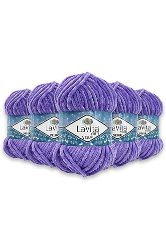 Taka Fabrics VELUR Garn, 5-Pack, 100% Mikropolyester, 1 Ball 100g, 120m, 6-7mm Nadeln oder 4-5mm Häkelnadeln, 43, Warm und Weich, Ideal für Stricken und Häkeln Taka Fabrics VELUR Garn, 5-Pack, 100% Mikropolyester, 1 Ball 100g, 120m, 6-7mm Nadeln oder 4-5mm Häkelnadeln, 43, Warm und Weich, Ideal für Stricken und Häkeln von Taka Fabrics