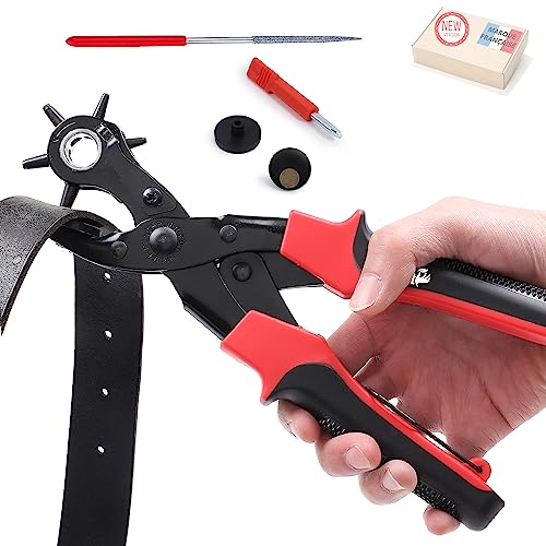 TAKIT Lochzange, Hochstrapazierfähiges Leder-locherwerkzeug Für Gürtel, Geldbeutel, Armbanduhrenbänder Und Mehr, 6 Größen - 2mm, 2,5mm, 3mm, 3,5mm, 4mm, 4,5mm TAKIT Lochzange, Hochstrapazierfähiges Leder-locherwerkzeug Für Gürtel, Geldbeutel, Armbanduhrenbänder Und Mehr, 6 Größen - 2mm, 2,5mm, 3mm, 3,5mm, 4mm, 4,5mm von Takit
