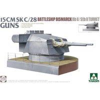 15 cm SK C/28 Guns - Battleship Bismarck Bb II/Stb II Turret von Takom