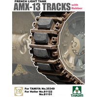 French Light Tank AMX-13 Tracks with Rub Rubber von Takom