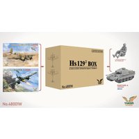 Henschel HS 129 - Box Hs 129 B2 + Hs 129 B3 + 3D Printed Set Figures x 2+Panther A (Limited edition) von Takom
