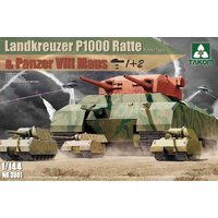 Landkreuzer P1000 Ratte (Prototype) & Panzer VIII Maus von Takom