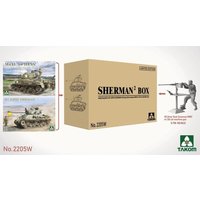 Sherman2 Box M4A1 (76w) HVSS + M1 Super Sherman + US Army Tank Crewman Limited Edition von Takom