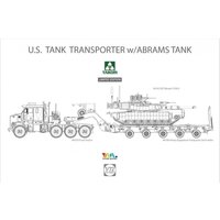 U.S. M1070 & M1000 70 Ton Tank Transporter w/Abrams Tank -  Limited Edition von Takom