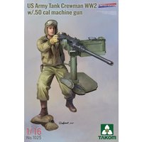 US Army Tank Crewman WW2 w/ .50 cal Machine Gun von Takom