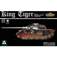 WWII German Heavy Tank Sd.Kfz.182 King Tiger Porsche Turret w/Zimmerit von Takom