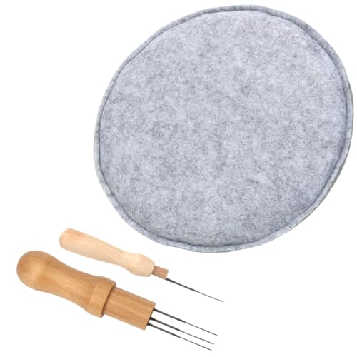 TaleMoon Filzunterlage zum Filzen,Filznadeln zum Trockenfilzen,Nadelfilzpad,Nadelfilz Werkzeugsatz,Nadelfilznadeln und Filzpad,Filzen Unterlage zum Trockenfilzen Starterset,25x25 cm TaleMoon Filzunterlage zum Filzen,Filznadeln zum Trockenfilzen,Nadelfilzpad,Nadelfilz Werkzeugsatz,Nadelfilznadeln und Filzpad,Filzen Unterlage zum Trockenfilzen Starterset,25x25 cm von TaleMoon