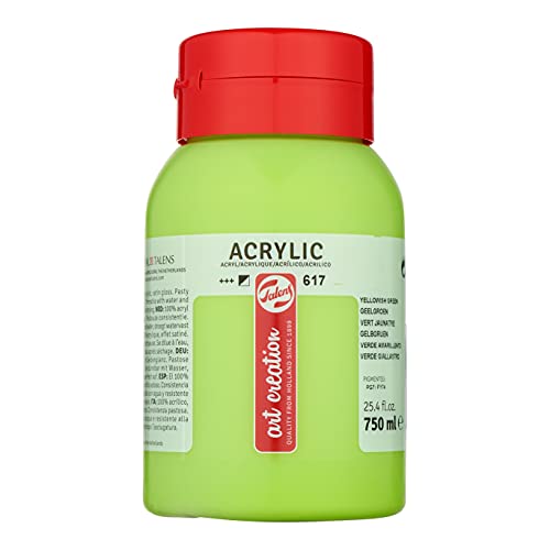 Talens Art Creation Acrylfarbe Jar 750 ml - Gelbgrün 617 - Halbdeckend - Ausgezeichnete Lichtechtheit - Pastöse Konsistenz - Schnell trocknend - Einfaches Mischen - Wasserfest Talens Art Creation Acrylfarbe Jar 750 ml - Gelbgrün 617 - Halbdeckend - Ausgezeichnete Lichtechtheit - Pastöse Konsistenz - Schnell trocknend - Einfaches Mischen - Wasserfest von Talens Art Creation