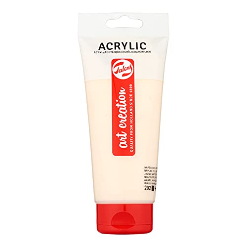 Talens Art Creation Acrylfarbe Tube - 200 ml Neapelgelb Rot hell 292 - Opak mit ausgezeichneter Lichtechtheit von Talens Art Creation
