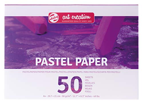 Talens Art Creation - Pastellpapier A4, 90gm/qm , 50 Blätter, FSC-MIX, 21.1 x 29.7 x 0.9 cm von Talens Art Creation