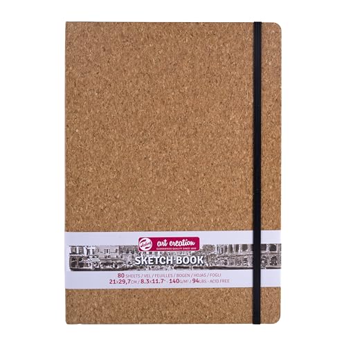 Talens Art Creation - Skizzenbuch Kork 21x29,7 cm - 140 g/m² - 80 Blatt - säurefreies Papier zum Zeichnen, Journaling, Mixed Media Talens Art Creation - Skizzenbuch Kork 21x29,7 cm - 140 g/m² - 80 Blatt - säurefreies Papier zum Zeichnen, Journaling, Mixed Media von Talens Art Creation