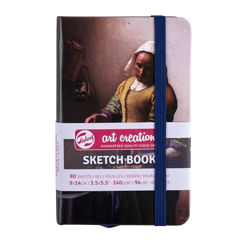 Talens Art Creation Skizzenbuch The Milkmaid | 9 x 14 cm, 140 g, 80 Blatt | Hardcover Skizzenbuch für Bleistift, Pastell, Tinte, Gouache Talens Art Creation Skizzenbuch The Milkmaid | 9 x 14 cm, 140 g, 80 Blatt | Hardcover Skizzenbuch für Bleistift, Pastell, Tinte, Gouache von Talens Art Creation