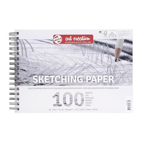 Talens Art Creation Skizzenpapier - A4 90 g - 100 Blatt - Ringgebunden - Ideal für Künstler Talens Art Creation Skizzenpapier - A4 90 g - 100 Blatt - Ringgebunden - Ideal für Künstler von Talens Art Creation