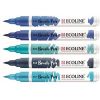 Talens ECOLINE® Brush-Pens blau, 5 St. von Talens ECOLINE®