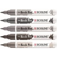 Talens ECOLINE® Brush-Pens silber, 5 St. von Talens ECOLINE®