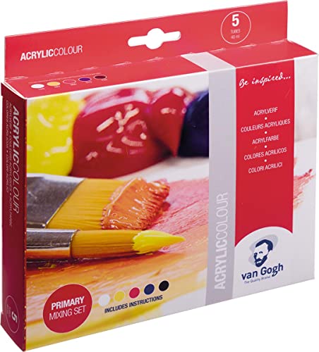 Van Gogh Acrylfarbe, Primärfarben Mix | 5 x 40 ml (22820515) von Talens Japan