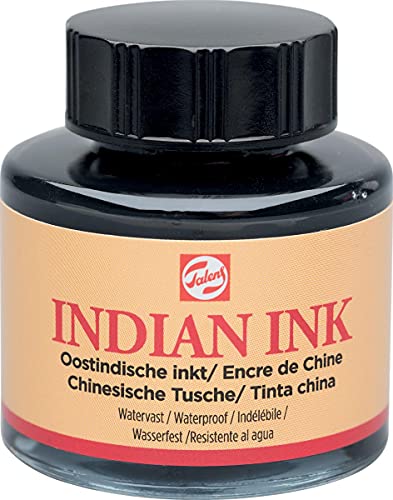 Chinesische Tinte Indian Ink 30 ml von Talens