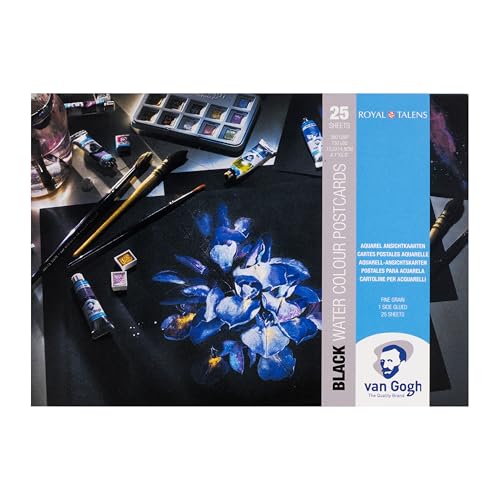 Talens Van Gogh Aquarell Pastkartenblock Schwarz, mit 25Blatt Talens Van Gogh Aquarell Pastkartenblock Schwarz, mit 25Blatt von Talens