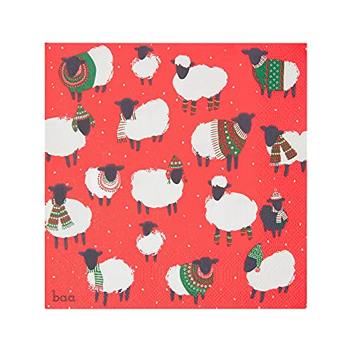 Talking Tables 20 Stück Weihnachtsservietten aus Schaf | Rote Papierservetten für Weihnachten, Boxing Day, Winter Dinner Party, Decoupage, 16.5 x 16.5 x 16.5 cm Talking Tables 20 Stück Weihnachtsservietten aus Schaf | Rote Papierservetten für Weihnachten, Boxing Day, Winter Dinner Party, Decoupage, 16.5 x 16.5 x 16.5 cm von Talking Tables