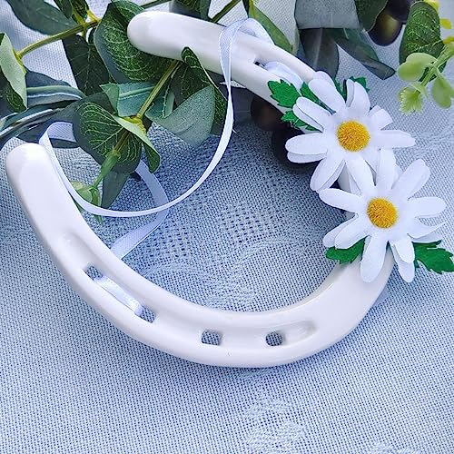 Talking Tables BOHOBR Wedding Horseshoe Hufeisen-Geschenk für Braut und Bräutigam, Glücksbringer, Weiß, WHITEDAISY Talking Tables BOHOBR Wedding Horseshoe Hufeisen-Geschenk für Braut und Bräutigam, Glücksbringer, Weiß, WHITEDAISY von Talking Tables