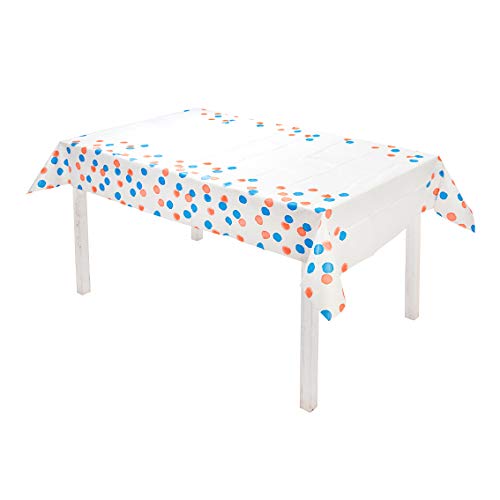 Talking Tables Disposable Paper Table Cover 180 x 120 cm, Rot, Weiß, Blau von Talking Tables