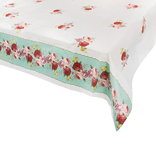Talking Tables Einweg-Tischdecke aus Papier, Blumenmuster, ideal für Hochzeit, Babyparty, Nachmittagstee, Geburtstag, Party, schönes Design, 120 x 180 cm Talking Tables Einweg-Tischdecke aus Papier, Blumenmuster, ideal für Hochzeit, Babyparty, Nachmittagstee, Geburtstag, Party, schönes Design, 120 x 180 cm von Talking Tables