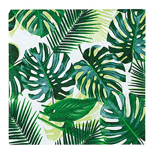 Talking Tables 50 x Tropische Cocktailservietten aus Papier mit Palmblättern für Kinder, Dschungelparty, Hawaii-Thema, Luau, Sommer, Picknick, Decoupage Talking Tables 50 x Tropische Cocktailservietten aus Papier mit Palmblättern für Kinder, Dschungelparty, Hawaii-Thema, Luau, Sommer, Picknick, Decoupage von Talking Tables