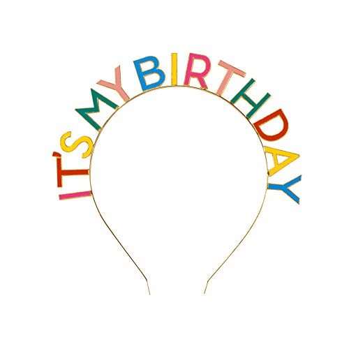 Talking Tables Happy Birthday Stirnband Regenbogen, aus Metall von Talking Tables