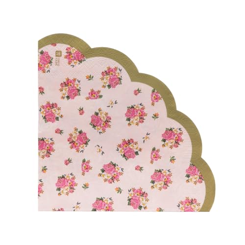 Talking Tables Lot de 20 Serviette de Table Papier Festonné Multicolore, Florale | Anniversaire, Baby Shower, Mariage, Rose, 33cm Talking Tables Lot de 20 Serviette de Table Papier Festonné Multicolore, Florale | Anniversaire, Baby Shower, Mariage, Rose, 33cm von Talking Tables