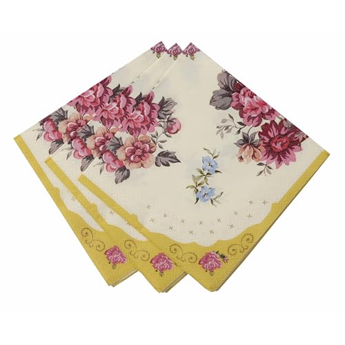 Talking Tables Lot de 20 Serviettes en Papier Floral, Décorations de Fête, Mariage, Anniversaire, Célébrations, Enterrement de Vie de Jeune Fille Talking Tables Lot de 20 Serviettes en Papier Floral, Décorations de Fête, Mariage, Anniversaire, Célébrations, Enterrement de Vie de Jeune Fille von Talking Tables