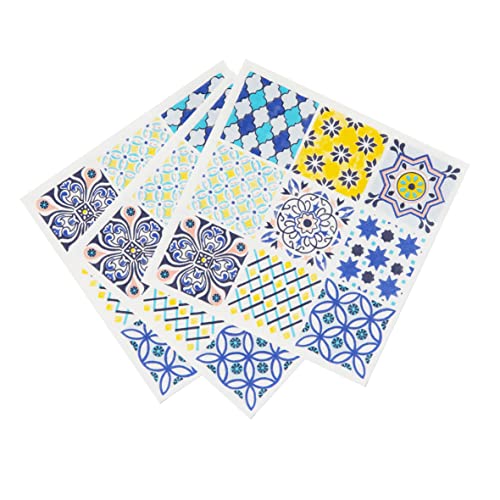 Talking Tables Marokkanische Blaue Servietten | kräftige Bunte recycelbare Papierservietten für Decoupage, umweltfreundliches Einweg-Partygeschirr für Sommer, Geburtstag, 20 Stück von Talking Tables