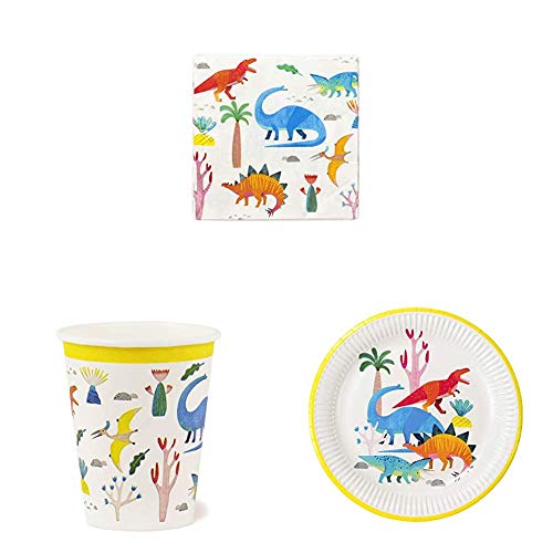 Talking Tables Paper Napkins, Cups, Plates | Dinosaur Themed Party Tableware for Birthday Parties for boys or girls von Talking Tables