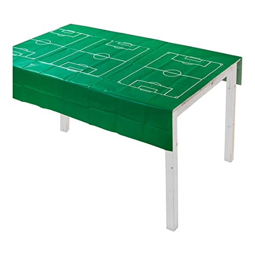 Talking Tables Papiertischdecke für Fußballpartys, Weiß und Grün, 180 x 120 cm von Talking Tables