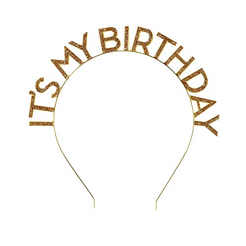 Talking Tables Party Decorations Glitter Happy Birthday Headband Headpiece Gold, Christmas Talking Tables Party Decorations Glitter Happy Birthday Headband Headpiece Gold, Christmas von Talking Tables