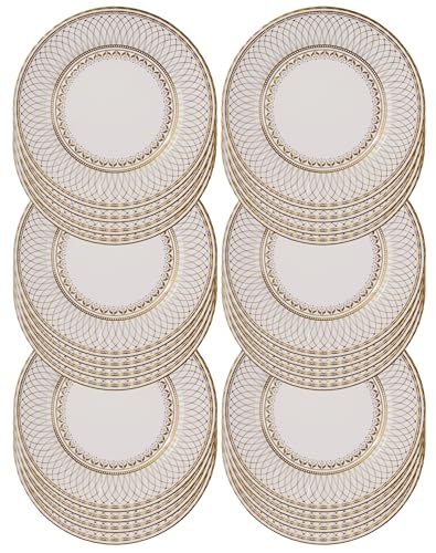 Talking Tables Premium Quality Large Gold Disposable Paper Plates-Strong and Sturdy Elegant Design Recyclable Tableware for Christmas, Birthday Party, Weddings, Anniversary-Made Pack of 24 von Talking Tables
