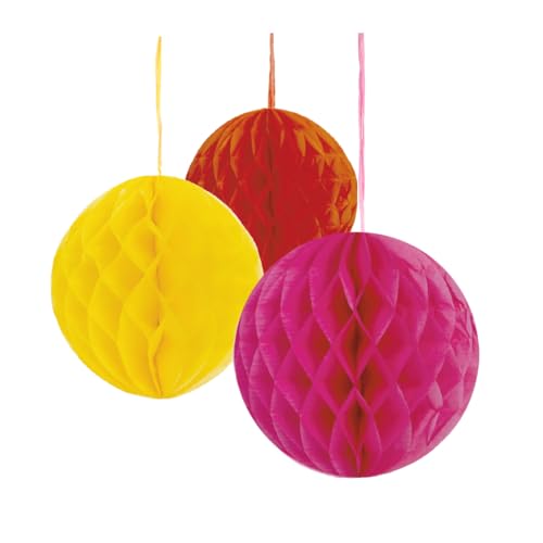 Talking Tables RAIN-HONEYCOMB 3 Stück Wabenbälle aus Papier in Orange, Gelb und Pink | Regenbogen-Party-Dekorationen für Stolz, Geburtstag, Festival, Hochzeit Talking Tables RAIN-HONEYCOMB 3 Stück Wabenbälle aus Papier in Orange, Gelb und Pink | Regenbogen-Party-Dekorationen für Stolz, Geburtstag, Festival, Hochzeit von Talking Tables
