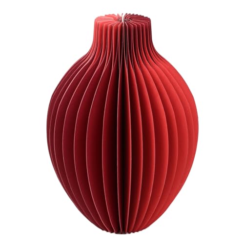 Talking Tables Rote Waben-Papiervase mit Glasfläschchen, Magnetverschluss, einzigartige Tischdekoration, Heimdekoration, Blumenvasen, wasserdicht, Tischdekoration Talking Tables Rote Waben-Papiervase mit Glasfläschchen, Magnetverschluss, einzigartige Tischdekoration, Heimdekoration, Blumenvasen, wasserdicht, Tischdekoration von Talking Tables