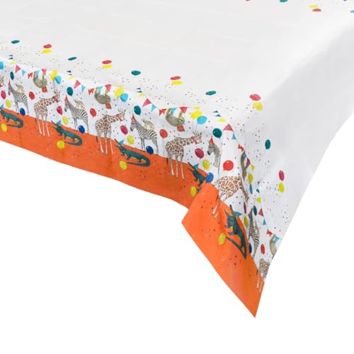 Talking Tables Safari-Tischdecke mit Tiermotiven für Mädchen und Jungen, Geburtstag oder Babyparty, umweltfreundliche Einweg-Tischdecke, Madagaskar, Dschungel, 180 x 120 cm Talking Tables Safari-Tischdecke mit Tiermotiven für Mädchen und Jungen, Geburtstag oder Babyparty, umweltfreundliche Einweg-Tischdecke, Madagaskar, Dschungel, 180 x 120 cm von Talking Tables