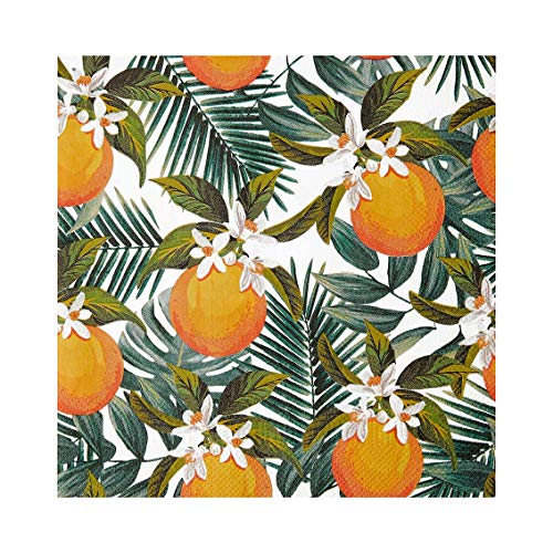 Talking Tables Serviettes en papier orange tropical, serviettes jetables, Repas intérieur ou extérieur, anniversaire, fête de jardin, pique-nique, feuille de palmier, BBQ, découpage, Mittel Talking Tables Serviettes en papier orange tropical, serviettes jetables, Repas intérieur ou extérieur, anniversaire, fête de jardin, pique-nique, feuille de palmier, BBQ, découpage, Mittel von Talking Tables