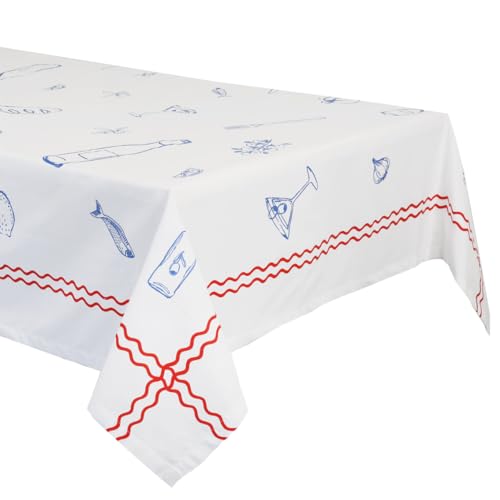 Talking Tables Stoff große weiße Tischdecke aus recycelter Baumwolle rechteckig wiederverwendbar und waschbar Tischbedeckung für Außenessen Buffets Hochzeiten & Partys Picknicks 180 cm x 140 cm Talking Tables Stoff große weiße Tischdecke aus recycelter Baumwolle rechteckig wiederverwendbar und waschbar Tischbedeckung für Außenessen Buffets Hochzeiten & Partys Picknicks 180 cm x 140 cm von Talking Tables