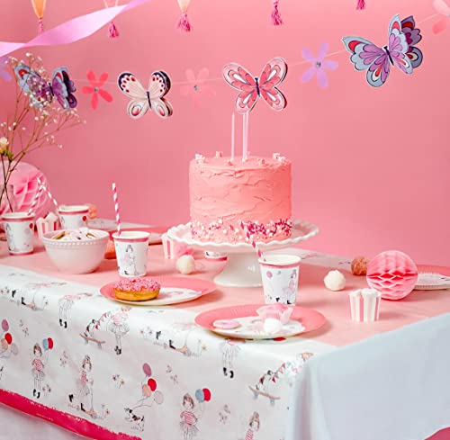 Talking Tables Tilly & Tigg rosa Papiertischdecke für Kinderpartyzubehör, umweltfreundlich, recycelbar und Einweg-Tischdecke, rechteckig, 180 x 120 cm Talking Tables Tilly & Tigg rosa Papiertischdecke für Kinderpartyzubehör, umweltfreundlich, recycelbar und Einweg-Tischdecke, rechteckig, 180 x 120 cm von Talking Tables