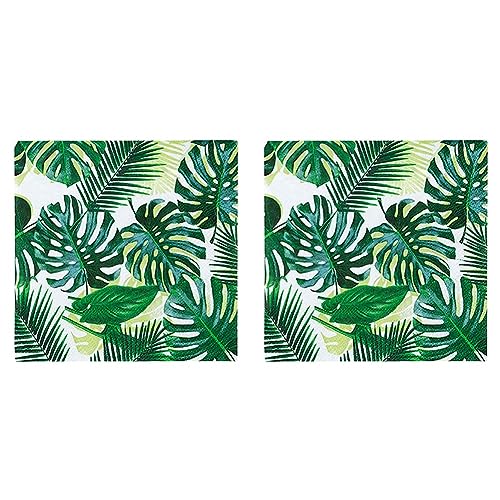 Talking Tables Tropische Blätter Servietten Grün Sommerparty, Geburtstag, Kindergeburtstag, Sommer | 50 Papierservietten für Dschungel, Hawaii Gartenparty Sommerparty Deko, Decoupage 33 cm, 50er-Pack Talking Tables Tropische Blätter Servietten Grün Sommerparty, Geburtstag, Kindergeburtstag, Sommer | 50 Papierservietten für Dschungel, Hawaii Gartenparty Sommerparty Deko, Decoupage 33 cm, 50er-Pack von Talking Tables