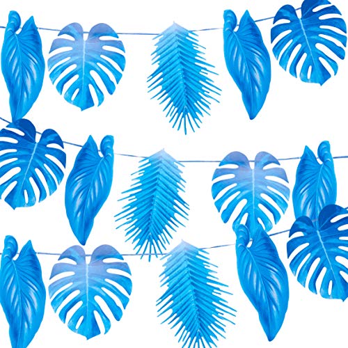 Talking Tables Tropische Palmblattgirlande Ammer mit blauen Blättern - 2.6m | Wiederverwendbare hawaiianische Partydekorationen für Geburtstag, Gartenparty, Sommer, Luau, Dschungelthema Talking Tables Tropische Palmblattgirlande Ammer mit blauen Blättern - 2.6m | Wiederverwendbare hawaiianische Partydekorationen für Geburtstag, Gartenparty, Sommer, Luau, Dschungelthema von Talking Tables