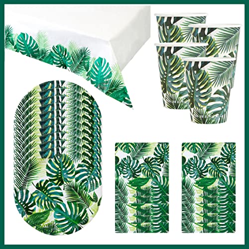 Talking Tables Tropische Party-Dekorationen für den Tisch | für 24 Gäste | Palm-Tischdecke, Teller und Servietten | perfekt für hawaiianisches Grillen, Kinder-Dschungel-Geburtstag, Sommer, Luau Talking Tables Tropische Party-Dekorationen für den Tisch | für 24 Gäste | Palm-Tischdecke, Teller und Servietten | perfekt für hawaiianisches Grillen, Kinder-Dschungel-Geburtstag, Sommer, Luau von Talking Tables