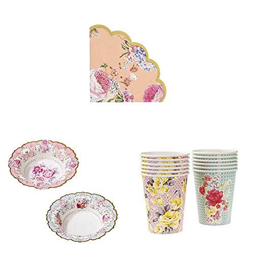 Talking Tables Truly Scrumptious Afternoon Tea Party Party Napkins, Bowls, Paper Cups von Talking Tables