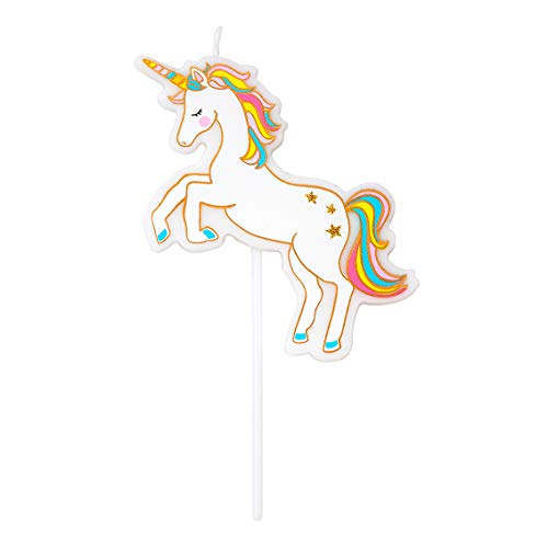 Talking Tables Einhorn-Geburtstagskerze Magical Statement Cake Topper Höhe 10 cm von Talking Tables