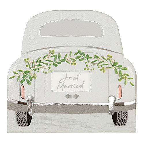 Talking Tables WHT-NAPKIN-CAR 16PK von Talking Tables