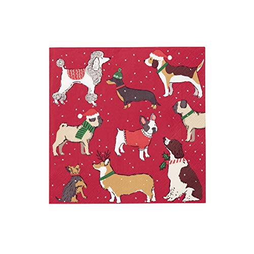 Talking Tables Weihnachtsfeier Dekorationen Christmas Paper Napkins Cute Dogs 20 Pack, Red Green Xmas Dinner Lunch Party Talking Tables Weihnachtsfeier Dekorationen Christmas Paper Napkins Cute Dogs 20 Pack, Red Green Xmas Dinner Lunch Party von Talking Tables